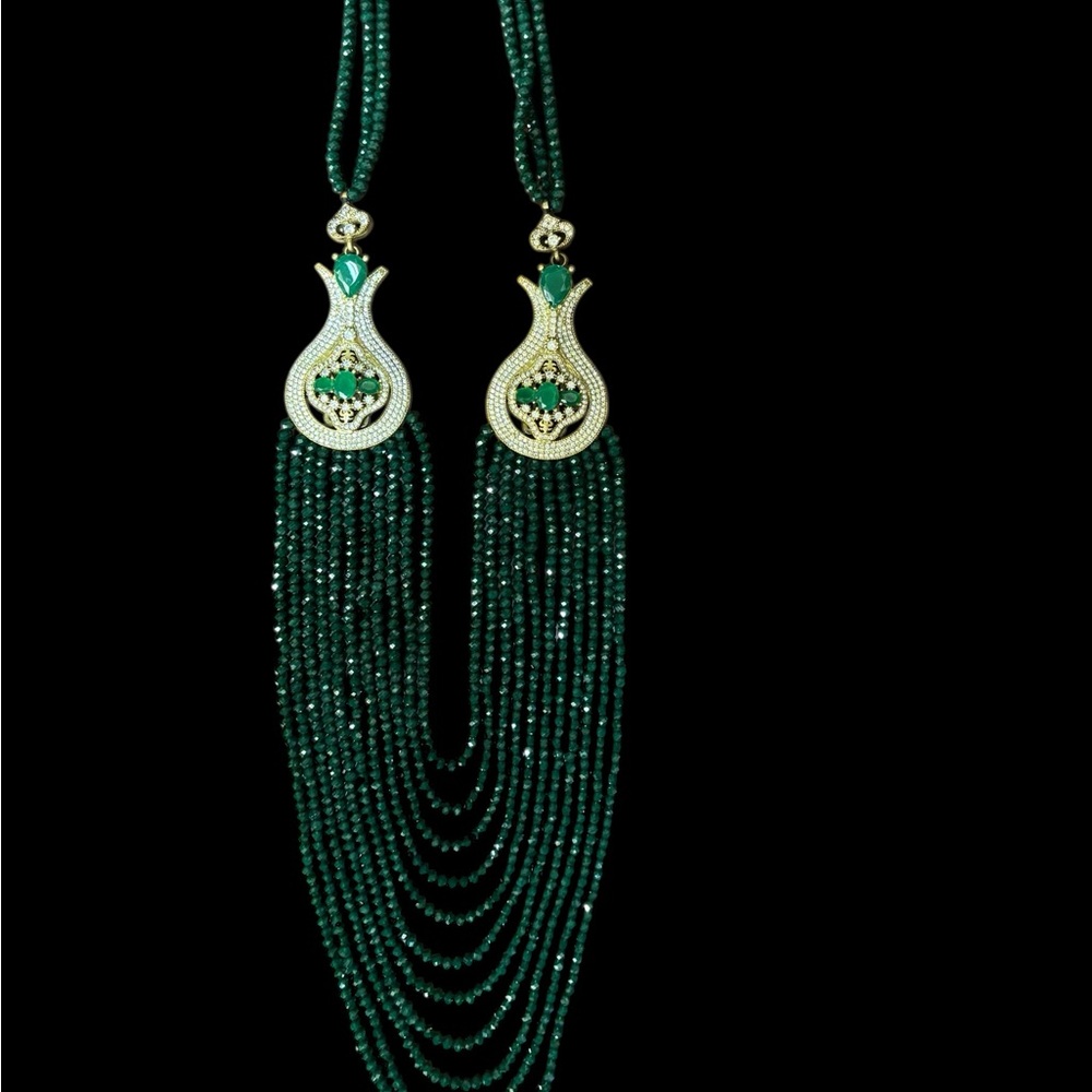 Elegant Green Beaded Necklace